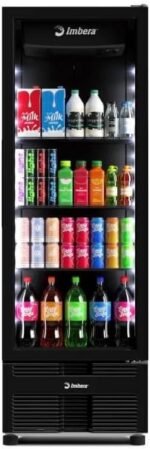 Expositor e Refrigerador Vertical VRS16 Imbera - All Black Inverter 485L Porta de Vidro 0ºC a +7ºC Bivolt Automático - Imagem 4