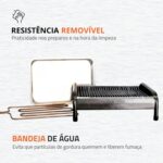 Churrasqueira ELÉTRICA de ALUMÍNIO RIZZOGRILL 2 (ALUMÍNIO CRAQUEADO, Voltagem 127v (1300w)) - Imagem 6
