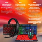 PC Gamer Completo Intel Core i5 3ª Geração, Opções 8GB/16GB RAM, SSD 120GB/240GB/480GB/ 1TB, Placa de Video GT 730 4GB, Windows 11, Monitor LED 19,Teclado e Mouse Gamer, HeadSet (GB, 16, GB, 480) - Imagem 5