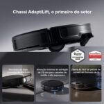 Robô Aspirador e Esfregão Roborock Saros 10R, Sucção 22.000Pa, Design Ultrafino 8cm, Autoesvaziamento, Detecção 3D - Imagem 3