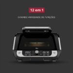 WAP Fritadeira Elétrica Air Fryer Barbecue Digital 12 em 1, 10 Litros, 4 Níveis de Temperatura, Antiaderente, 1700W 220V - Imagem 3