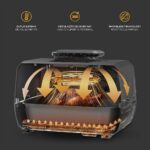 WAP Fritadeira Elétrica Air Fryer Barbecue Digital 12 em 1, 10 Litros, 4 Níveis de Temperatura, Antiaderente, 1700W 220V - Imagem 4
