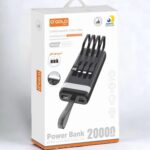 Carregador Portátil Power Bank 20.000 Para iPhone E Samsung Preto Universal - Imagem 4