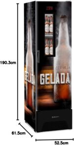 Cervejeira 324 L, Vertical Adesivada - Vn28Fpde15, Preto, 220 Volts, Metalfrio - Imagem 6