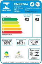 Fogao 5 Bocas Venax Temis Inox Gas GLP 220 V - Imagem 4