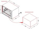 FORNO ELETRICO FOGATTI TOP 60 60L RED 220V - Imagem 2