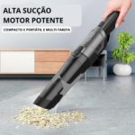 Aspirador de Pó sem Fio Portatil Recarregavel Potente De Mao Power Max - Imagem 3
