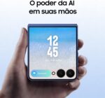 Samsung Galaxy Z Flip7 5G 256GB 12GB RAM, Câm. Dupla 50MP, Galaxy AI - Jetblack - Imagem 3