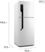 Geladeira Electrolux Frost Free 431L Efficient AutoSense Duplex Branca (TF70) 127V - Imagem 3
