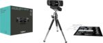 Logitech Webcam HD C922 Pro Streaming, webcam de transmissão de câmera 1080p, grava suas sessões de jogos em transmissão HD rica, tripé de substituição de fundo incluído - Imagem 5