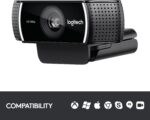 Logitech Webcam HD C922 Pro Streaming, webcam de transmissão de câmera 1080p, grava suas sessões de jogos em transmissão HD rica, tripé de substituição de fundo incluído - Imagem 7