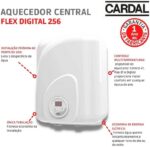 Aquecedor Central Flex Digital Cardal Branco Pequeno - Imagem 3