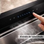 Coifa de Embutir para Bancada Eos Premium 90cm Downdraft All Black 1200m³/h Epco91bp 220v - Imagem 9