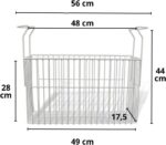 Cesto para Freezer Organizador Geladeiras Picolés Frutas Polpas Horizontal - Imagem 2