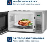 MONDIAL Micro-Ondas, Cinza/Espelhado, 1200W, 110V - MO-01-21-E - Imagem 7