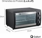 Forno Elétrico Bancada Gallant com Timer 28L Preto 220V GFO28EM2A-PT220 - Imagem 2