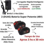 Migan Lavadora Portátil Alta Pressão Sem Fio Duas Baterias 48V Recarregável - Imagem 3