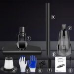 Aspirador de pó sem fio compatível com bateria DEWALT 20 V (bateria não incluída), aspirador portátil para casa, barco, oficina, carro, pelos de animais de estimação, apenas ferramentas de - Imagem 6