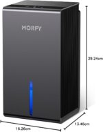 MORFY Desumidificador, pequeno desumidificador para quarto, banheiro, trailer com desligamento automático, desumidificadores compactos silenciosos para quarto, armário de casa, lavanderia - Imagem 7