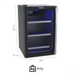 Cervejeira Venax Blue Light 100 Preto Fosco Porta Invertida (220V) - Imagem 3