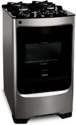 Fogão Consul 4 bocas cor Inox com mesa de vidro e grade de ferro fundido - CFO4VAR BIVOLT - Imagem 2