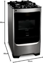 Fogão Consul 4 bocas cor Inox com mesa de vidro e grade de ferro fundido - CFO4VAR BIVOLT - Imagem 10