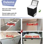 Capa Para Freezer Externo, Capa Resistente 600D 100% À Prova D'Água Para Freezer Horizontal, Capas Para Freezer Horizontal Externo De 5,0 Cúbicos, A Parte Superior Pode Ser Aberta Com Zíper ( - Imagem 5