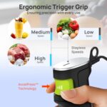 Consciot - Batedeira manual 4 em 1, máx. 1100 W, emulsificante com fio com todo o eixo do misturador feito de aço inoxidável, controle de velocidade do relaxador, para misturar, bater - Imagem 3