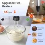 Consciot - Batedeira manual 4 em 1, máx. 1100 W, emulsificante com fio com todo o eixo do misturador feito de aço inoxidável, controle de velocidade do relaxador, para misturar, bater - Imagem 7