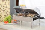 Churrasqueira De Inox Elétrica Com Tampa A Bafo Sem Fumaça 127v - Imagem 3