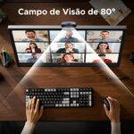 UGREEN Webcam 2K para PC Ultra HD com Microfone, Câmera para PC com Capa de Privacidade, Webcam USB para Streaming, Conferência, Videochamada, Zoom, Skype, Teams, FaceTime, Cinza - Imagem 5