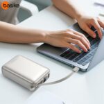 Basike Carregador Portátil, Power Bank 20000mAh com Cabos Integrados, Carregamento Rápido 22.5W(MAX), Compacto, Led Indicador de Bateria para iPhone/Samsung/Huawei/Xiaomi (Rosa) - Imagem 8