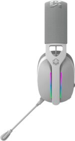 HEADSET GAMER PCYES NOWY WHITE GHOST, USB SURROUND, DRIVER 40MM, RGB, MICROFONE DESTACÁVEL - HGNW40WG - Imagem 3