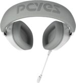 HEADSET GAMER PCYES NOWY WHITE GHOST, USB SURROUND, DRIVER 40MM, RGB, MICROFONE DESTACÁVEL - HGNW40WG - Imagem 4