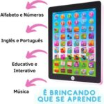 Tablet Infantil Didático Interativo Bilingue Azul - Imagem 5