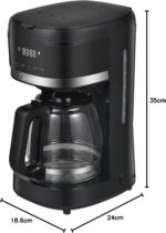 Cafeteira Elétrica Midea 1,5L com Delay Brew, Desligamento Automático e Aroma Boost – Design em Aço Inoxidável, Aquecimento Rápido de 1000W, 220V, CMD15P2 - Imagem 8