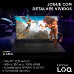 Notebook Gamer Lenovo LOQ E Core i5-13450HX, 8GB, 512GB SSD, RTX 3050 6GB, 15.6" 144Hz, Linux 83KHS00000 - Imagem 3