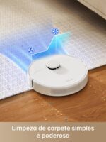 DREAME D10 Plus Gen 2 Robô Aspirador e Mopa com Base de Autolimpeza para 90 Dias de Limpeza, Sucção de 6000 Pa e Navegação LiDAR, Desvio de Obstáculos, Conexão Wi-Fi, 127v - Imagem 7