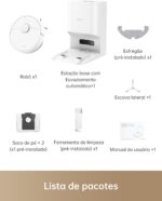 DREAME D10 Plus Gen 2 Robô Aspirador e Mopa com Base de Autolimpeza para 90 Dias de Limpeza, Sucção de 6000 Pa e Navegação LiDAR, Desvio de Obstáculos, Conexão Wi-Fi, 127v - Imagem 8
