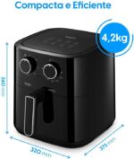 Fritadeira Air Fryer Octo Fry Elgin – 8 Litros 1.800W 110V - Imagem 9