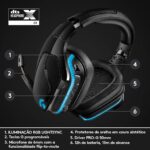 Headset Gamer Sem Fio Logitech G935 7.1 Dolby Surround com RGB LIGHTSYNC, Drivers de Áudio Avançados e Bateria Recarregável para PC, PlayStation, Xbox e Nintendo Switch - Imagem 6