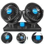 Ventilador De Painel 12v Duas Cabeças Automotivo Ajustavel Carro - Imagem 2