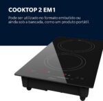 Oster Cooktop por Indução, 2 Bocas, Touch Screen 2 em 1, 220V, OTOP202 - Imagem 3