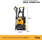 MONDIAL Lavadora de Alta Pressão Aqua Power III, Cinza/Amarelo, 1800W, 220V - LAP-03-GY - Imagem 9