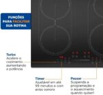 MONDIAL Cooktop por Indução 4 bocas, Preto, 7000W, 220V - CTI-03 - Imagem 4