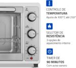 MONDIAL Forno Elétrico 52L Grand Family II, Branco/Inox, 1800W, 110V - FRN-52-W - Imagem 5