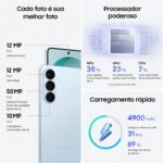 Celular Samsung Galaxy S26+ 5G, 256GB, 12GB RAM, Câmera Tripla de 50+12+10, Tela Grande de 6.7" - Azul - Imagem 4