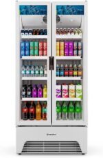 Refrigerador Expositor Vertical Metalfrio 752 Litros Porta Dupla Slim Branco Vb70 220v - Imagem 9