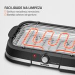 MONDIAL, Churrasqueira Elétrica, Preto, 2000W, 110V - CH-08-BI - Imagem 6