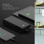 Power Bank 30000mAh Carregador Portátil Saída USB-A de 22.5W, Tipo-C de 22.5W e Micro USB, Carregamento Rápido e Tela Indicador de Bateria com Proteção Inteligente (Branco) - Imagem 4